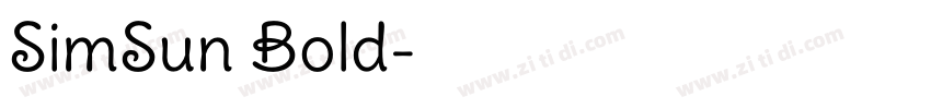 SimSun Bold字体转换